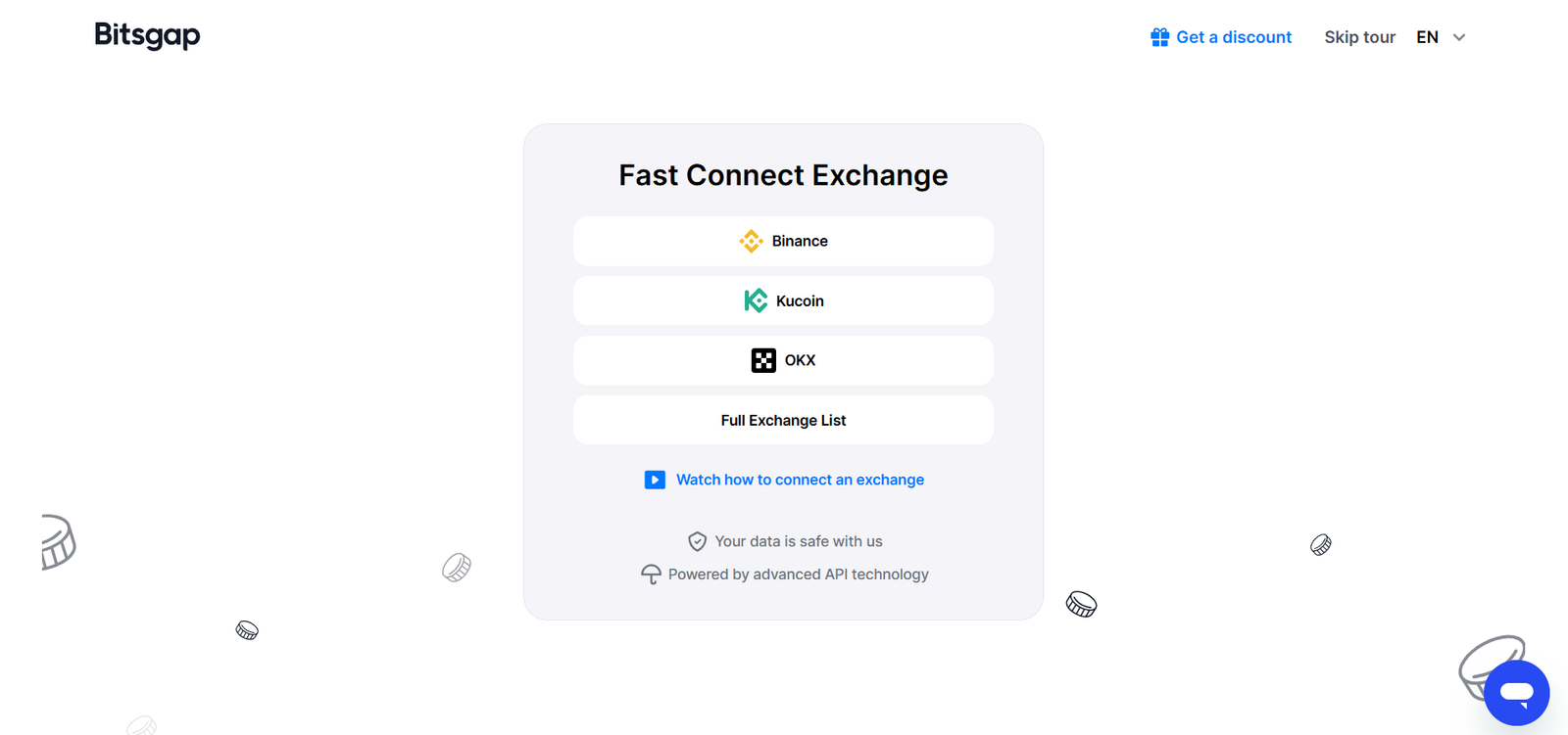 Bitsgap exchange connection