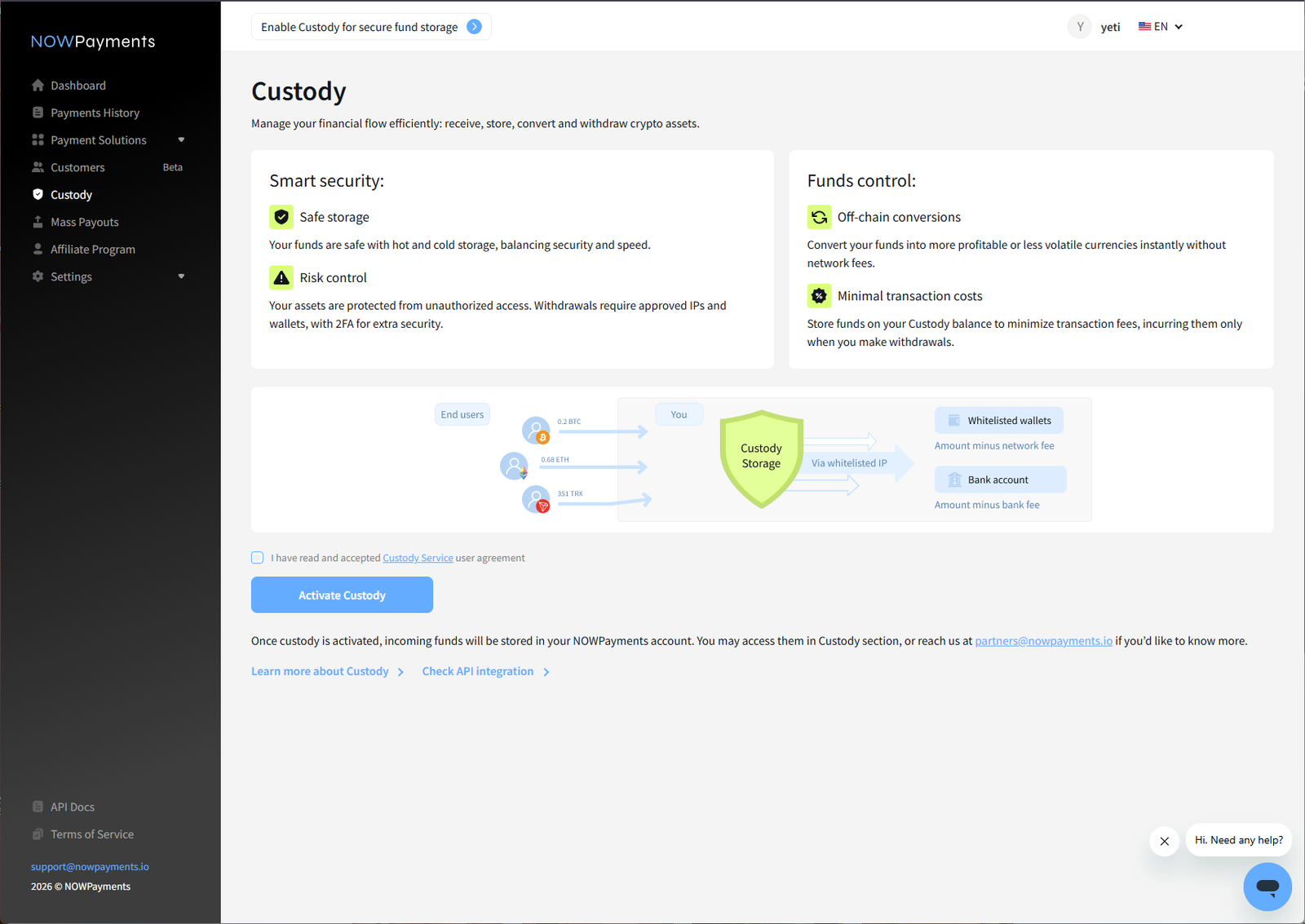 NOWPayments invoices
