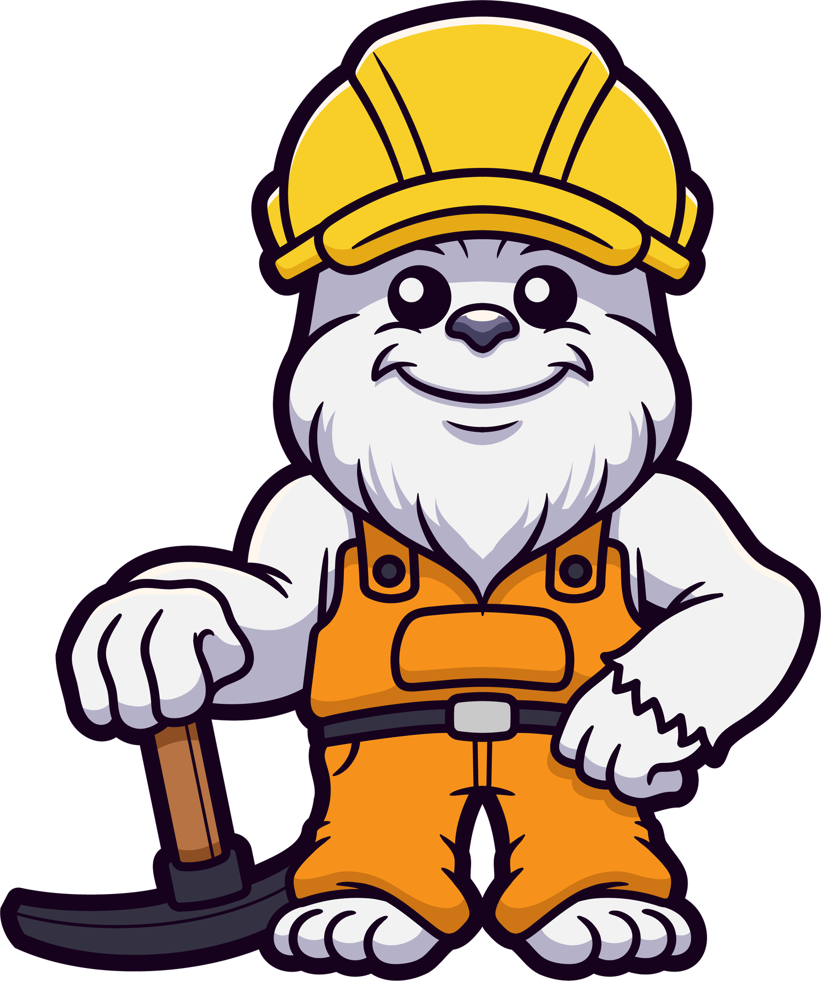 Yeti Crypto Bazaar worker mascot